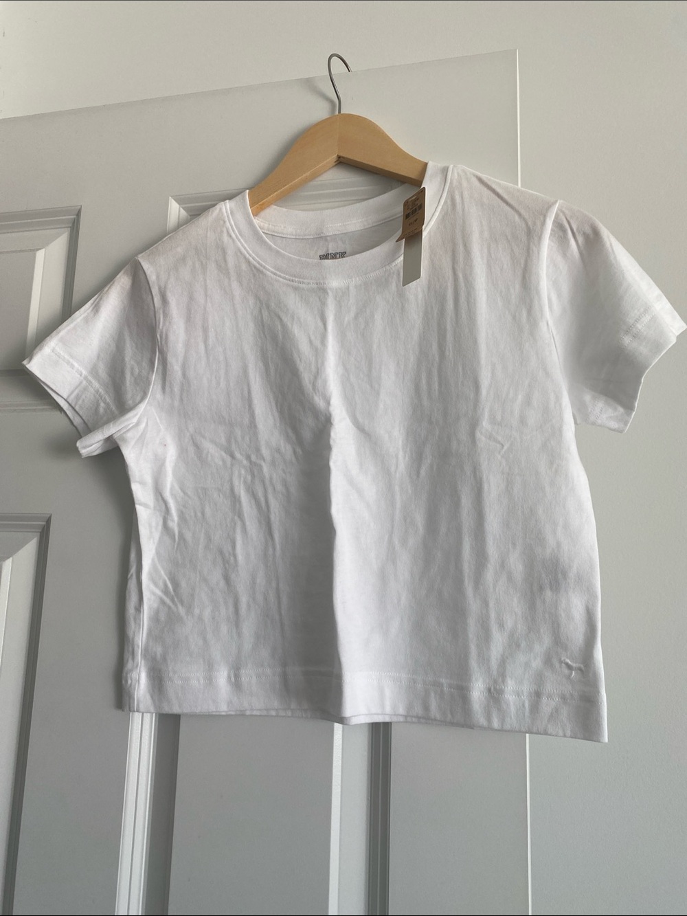 PINK Victoria's Secret Classic White Short-Sleeve Tee